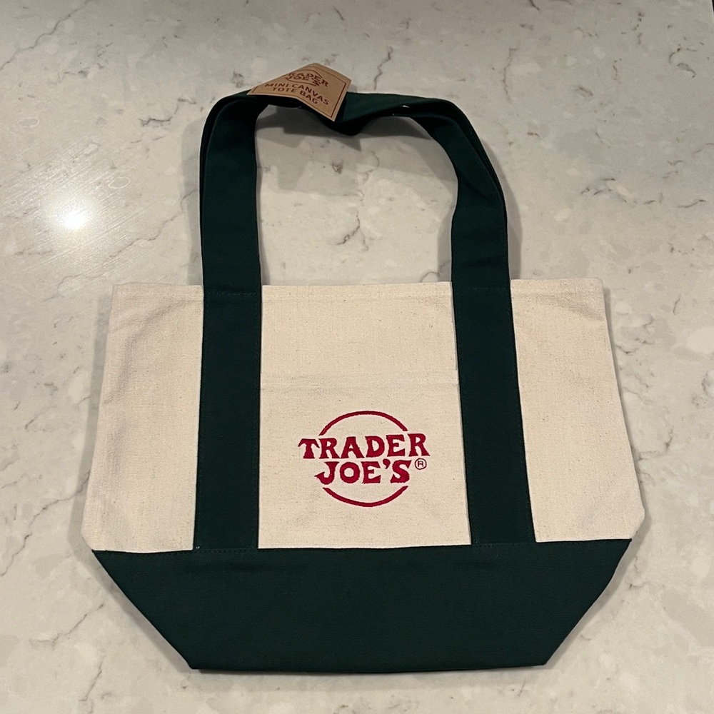 Trader Joe's Forest Green Mini Tote